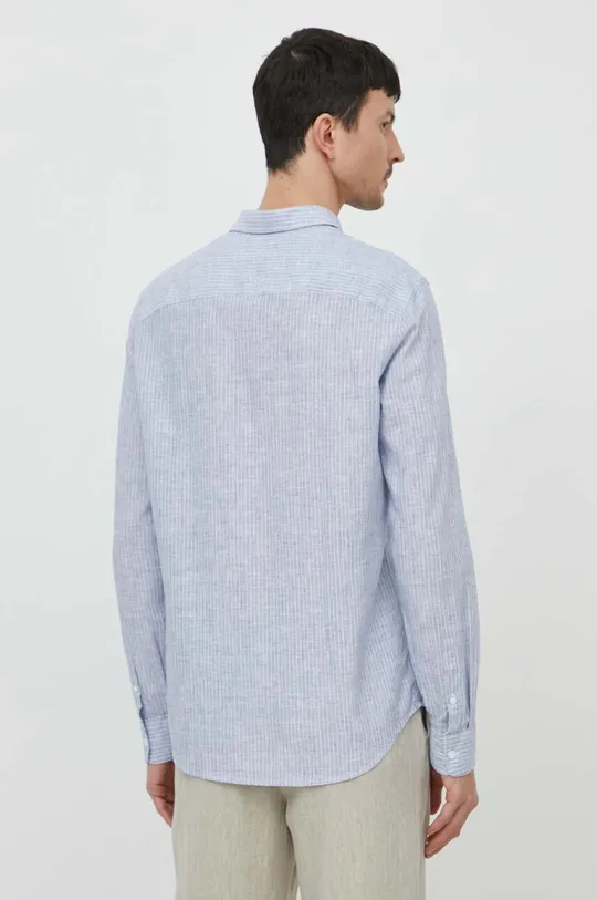 modrá Ľanová košeľa Armani Exchange