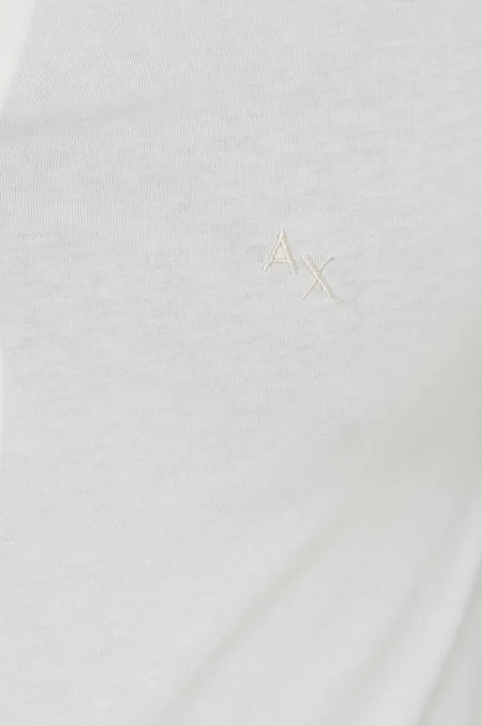 Bavlnená košeľa Armani Exchange biela