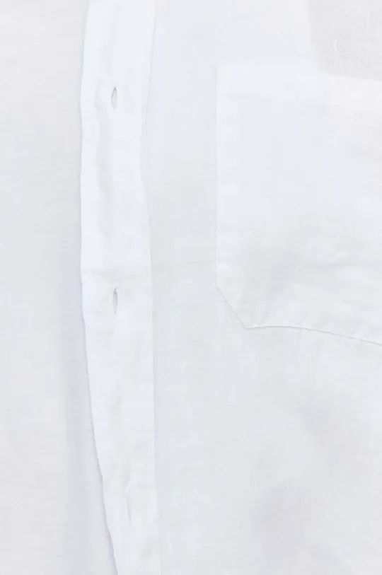 HUGO koszula lniana biały