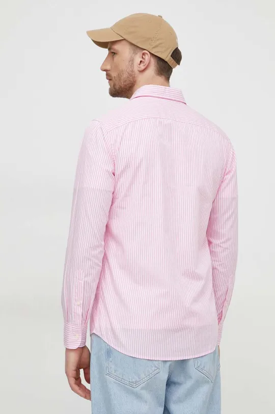 ροζ Βαμβακερό πουκάμισο United Colors of Benetton