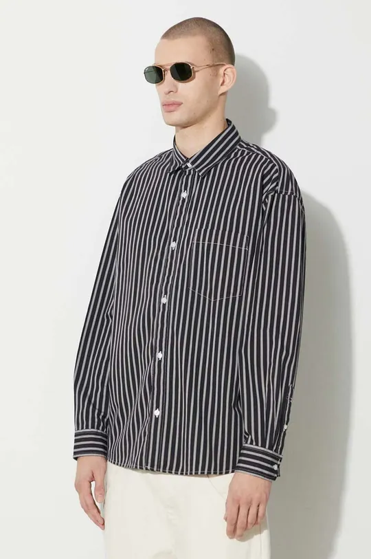 black Carhartt WIP cotton shirt Longsleeve Ligety Shirt