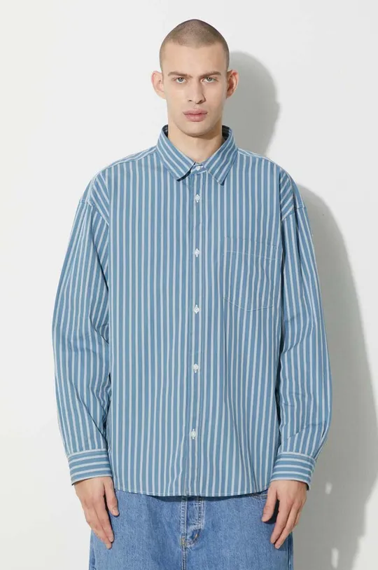 blue Carhartt WIP cotton shirt Longsleeve Ligety Shirt Men’s