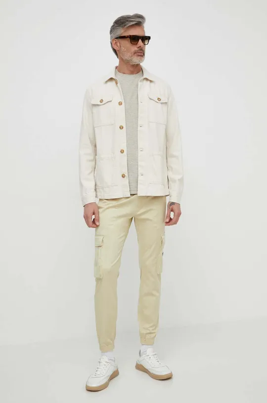 Pepe Jeans camicia di jeans Bingham beige