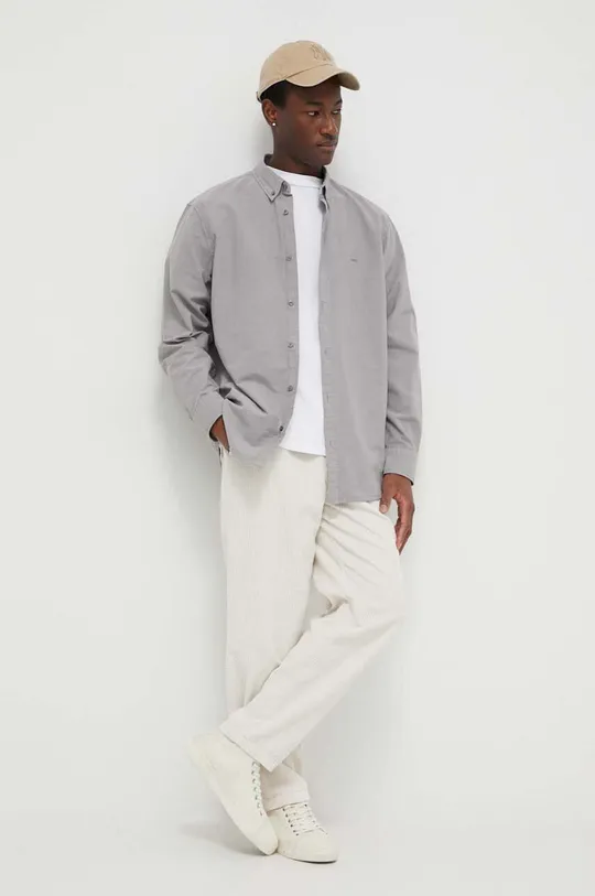 grigio Levi's camicia in cotone Uomo