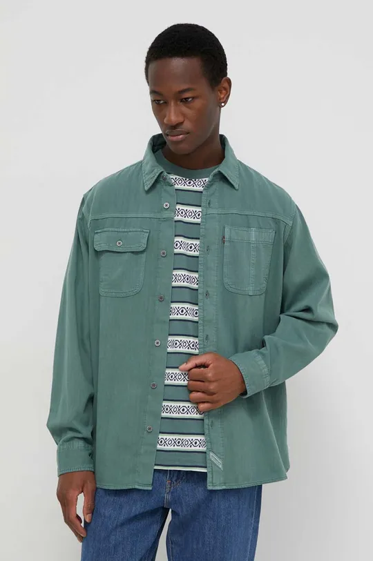 Τζιν πουκάμισο Levi's πράσινο