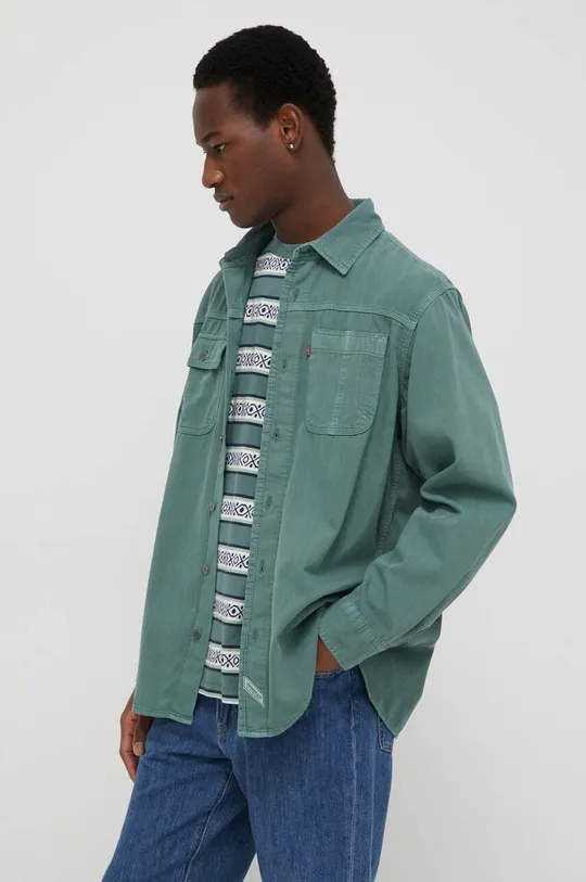 zelená Rifľová košeľa Levi's
