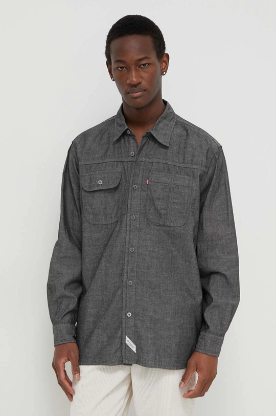 grigio Levi's camicia di jeans Uomo