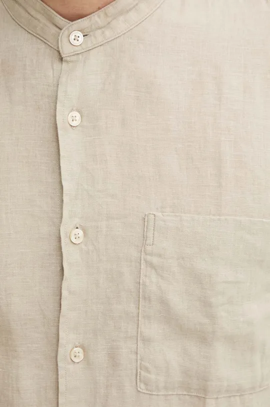 Marc O'Polo camicia di lino beige