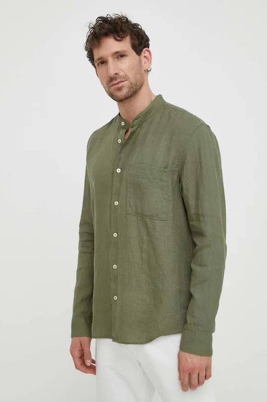 zelena Lanena srajca Marc O'Polo Moški