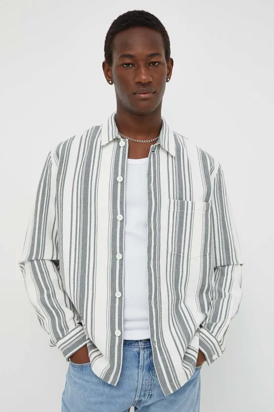 viacfarebná Bavlnená košeľa Marc O'Polo Pánsky
