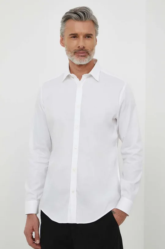 biały Liu Jo koszula bawełniana Męski