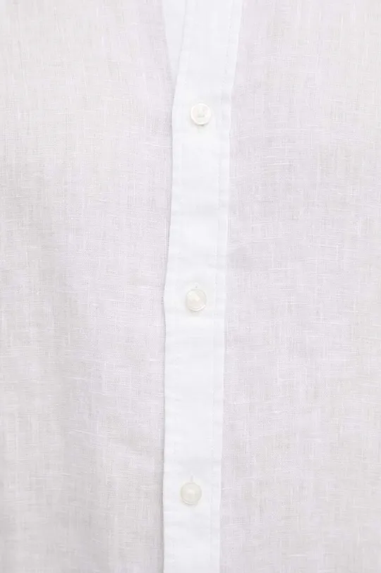 Ľanová košeľa Michael Kors biela