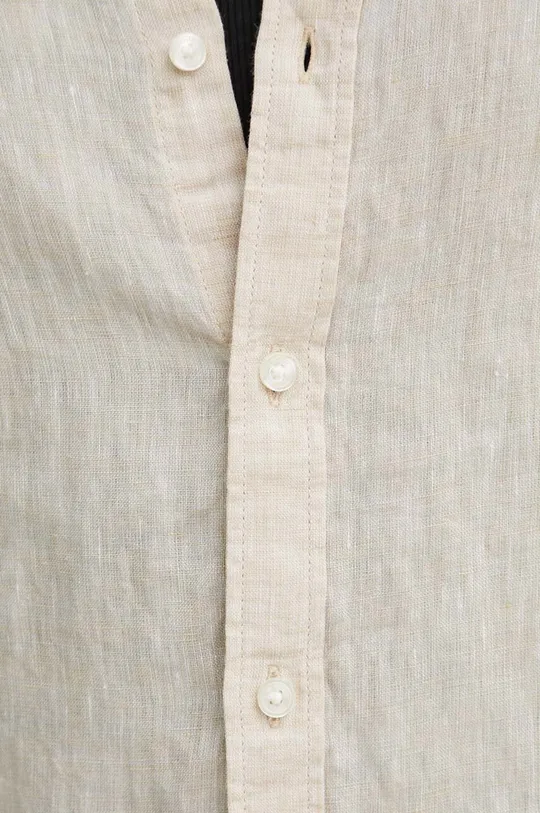 Ľanová košeľa Michael Kors Pánsky
