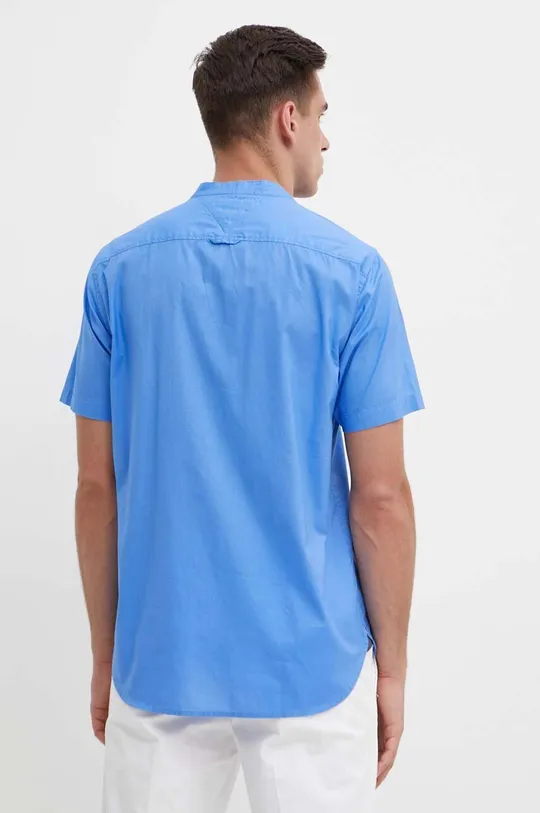 modra Bombažna srajca Tommy Hilfiger