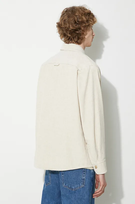 A.P.C. linen blend shirt Surchemise Bobby Logo 74% Cotton, 26% Flax