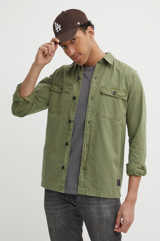 verde Superdry camicia in cotone