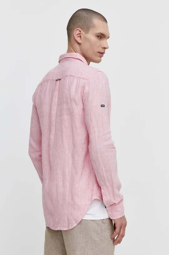 ružová Ľanová košeľa Superdry