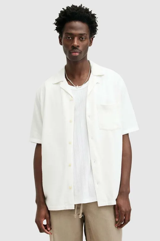 AllSaints koszula CUDI casual biały MS129Y