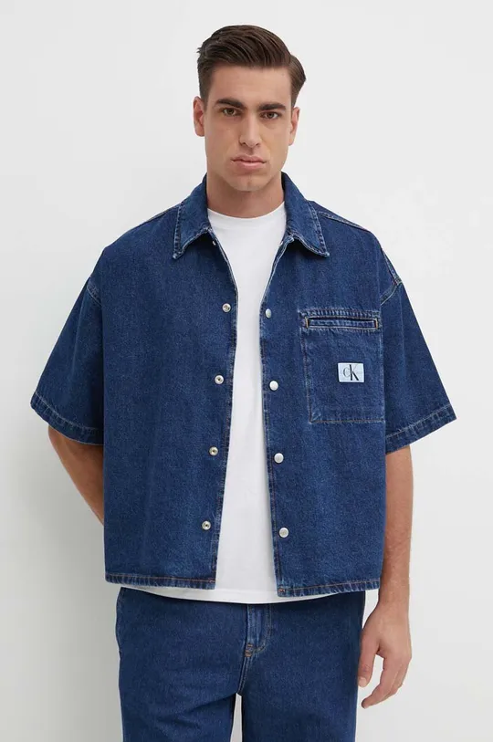 plava Traper košulja Calvin Klein Jeans Muški