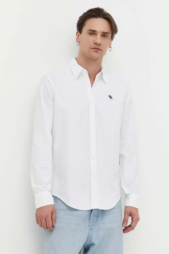 biały Abercrombie & Fitch koszula Męski