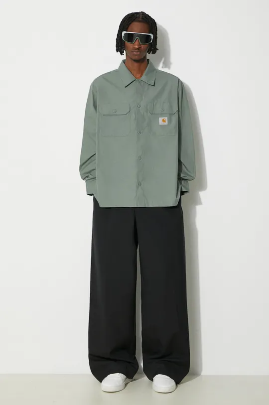 green Carhartt WIP shirt Longsleeve Craft Shirt Men’s