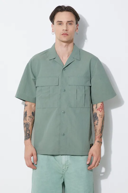 zielony Carhartt WIP koszula S/S Evers Shirt