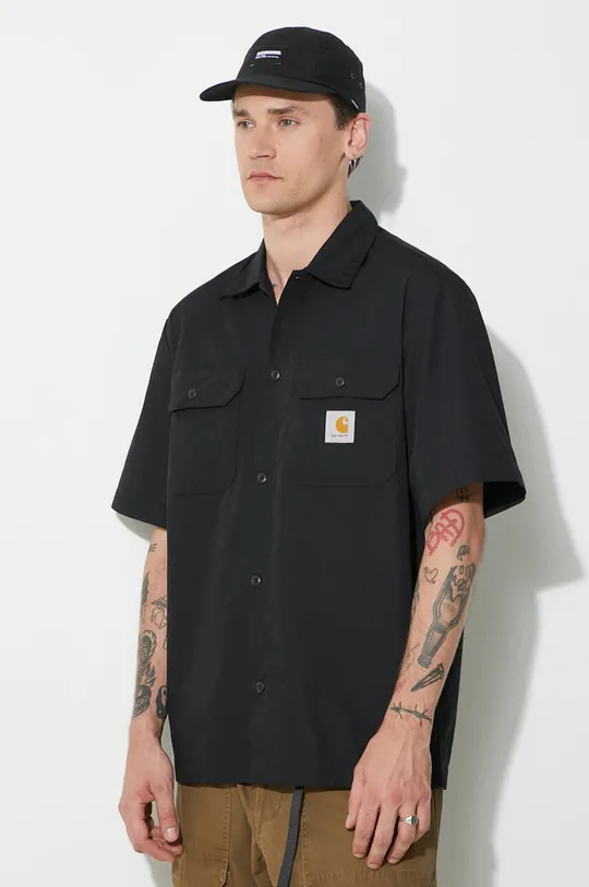 čierna Košeľa Carhartt WIP S/S Craft Shirt