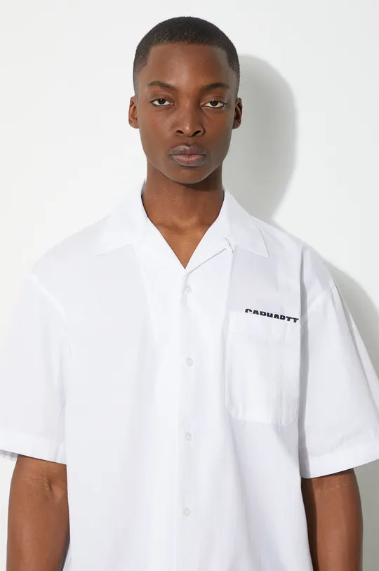 Βαμβακερό πουκάμισο Carhartt WIP S/S Link Script Shirt Ανδρικά