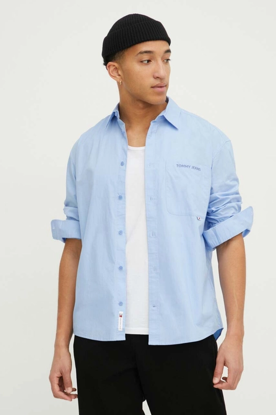 blu Tommy Jeans camicia in cotone