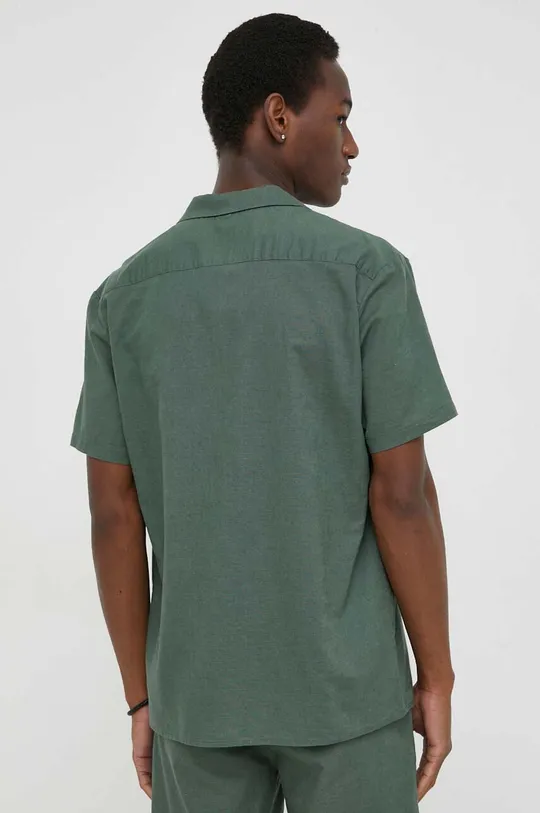 verde Bruuns Bazaar camicia in lino misto