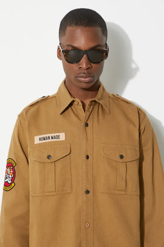Human Made camasa din bumbac Boy Scout Shirt De bărbați