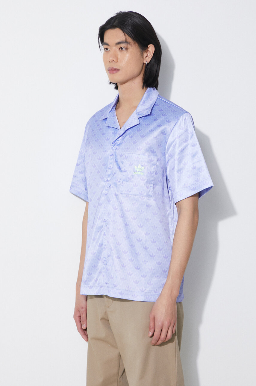 violet adidas Originals shirt Mono Satin