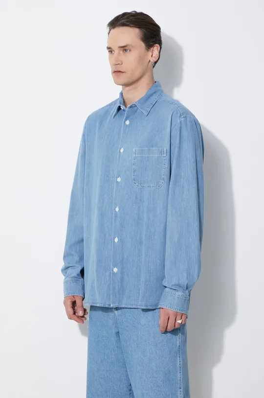 blu A.P.C. camicia di jeans chemise math