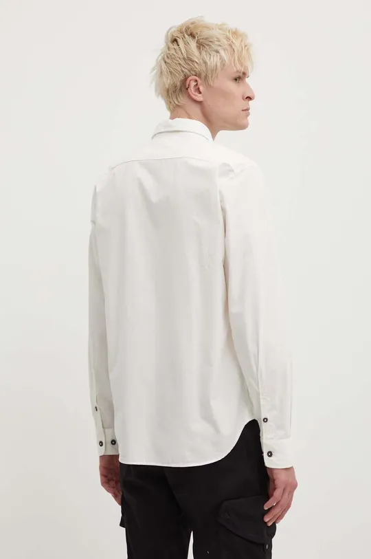 biały C.P. Company koszula bawełniana Gabardine Pocket