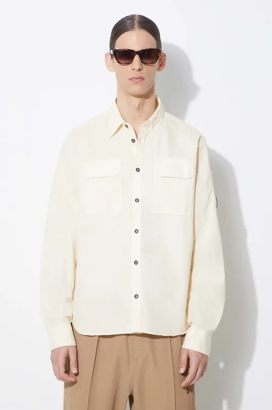 beige C.P. Company cotton shirt Gabardine Pocket