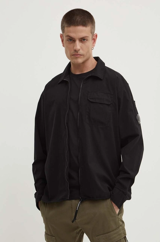 czarny C.P. Company kurtka Gabardine Zipped Męski