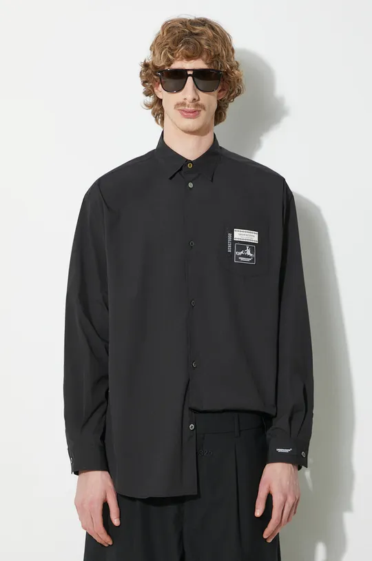 negru Undercover camasa Shirt De bărbați