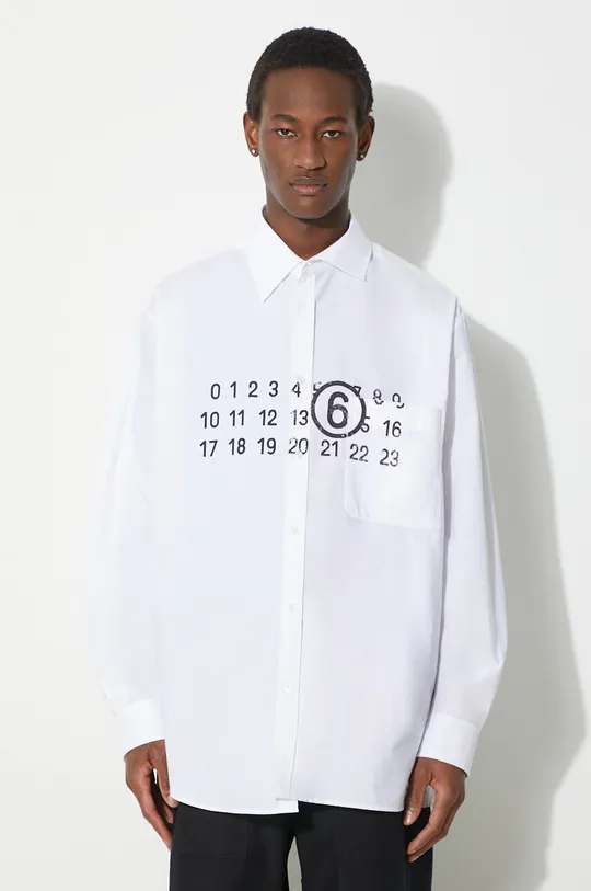 bianco MM6 Maison Margiela camicia in cotone Uomo