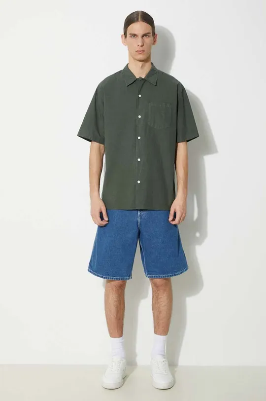 Риза Norse Projects Carsten Cotton Tencel зелен