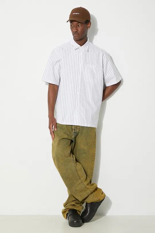 Norse Projects camicia in cotone Ivan Relaxed Organic verde