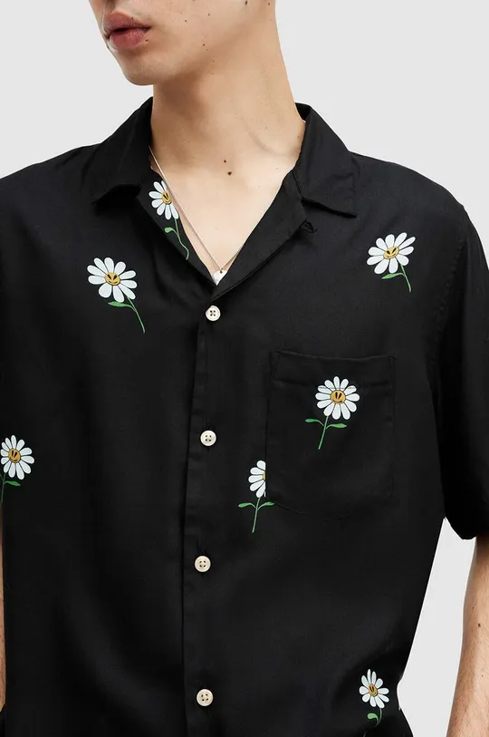 Košulja AllSaints DAISICAL SS SHIRT crna