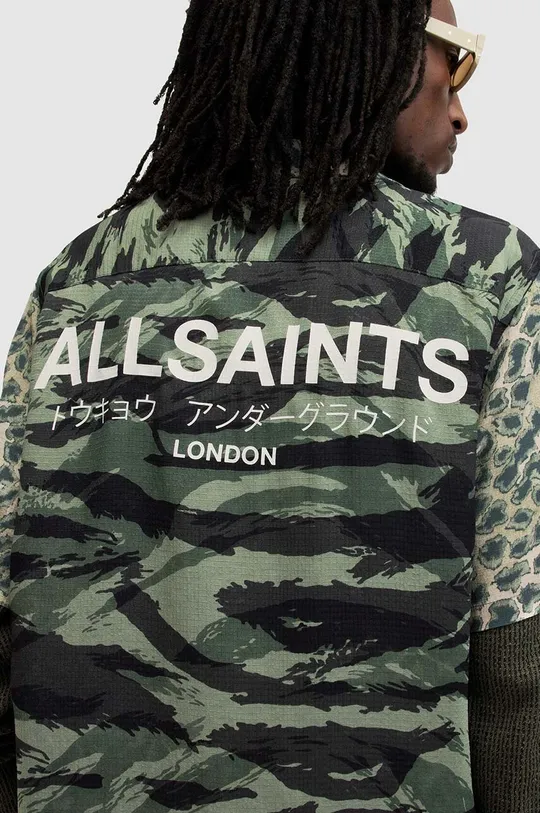 multicolor AllSaints koszula UNDRGRND CM SS SHIRT