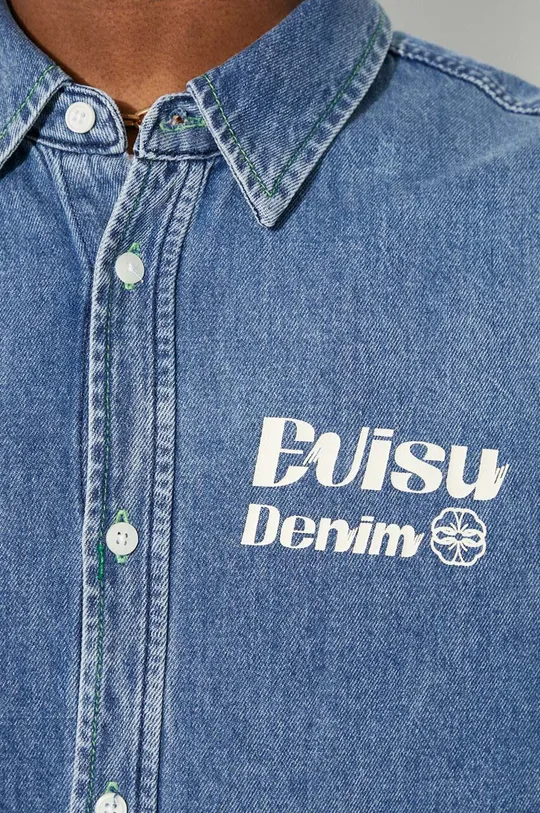 Evisu camasa jeans Brush Daicock Printed