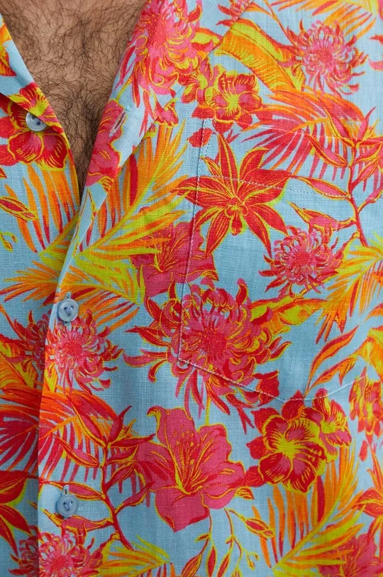 Vilebrequin camicia di lino CHARLI multicolore