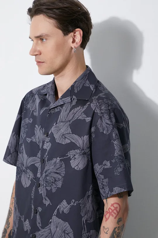 Neil Barrett camasa din bumbac Boxy Bold Flowers Print Short Sleeve Shirt De bărbați