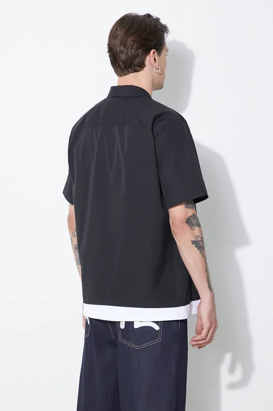 Neil Barrett camicia in cotone Loose Double Layer Short Sleeve Shirt 100% Cotone