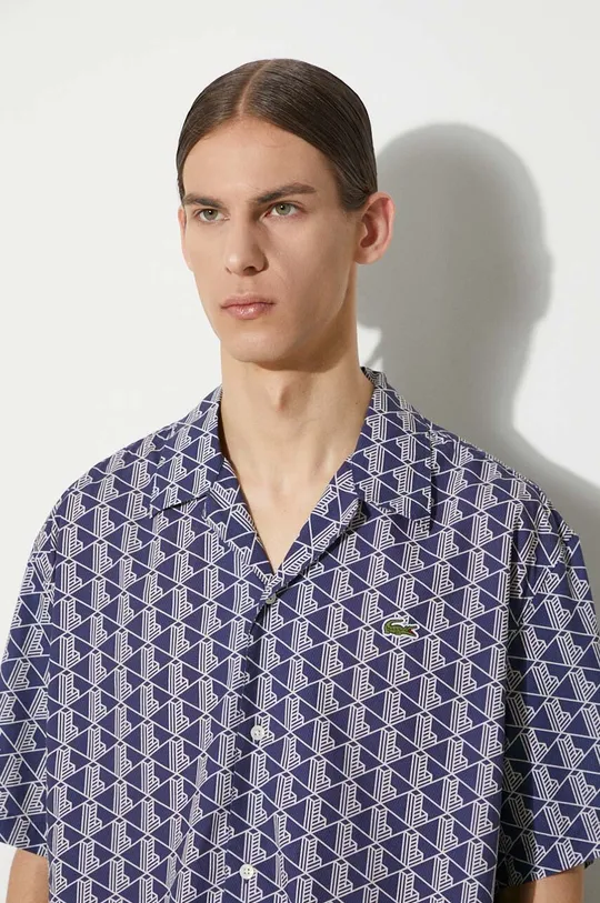 navy Lacoste shirt