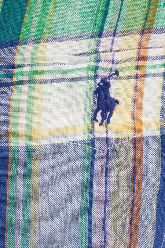 Сорочка з льону Polo Ralph Lauren барвистий