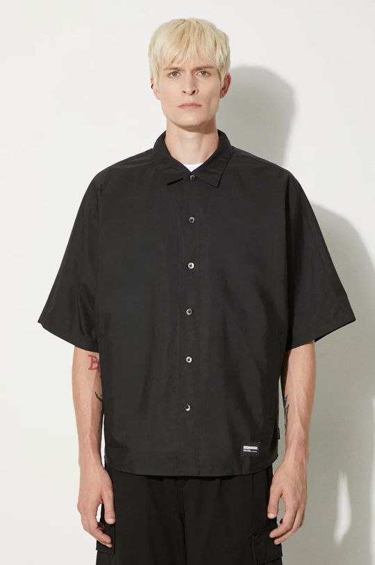 Πουκάμισο NEIGHBORHOOD Dolmansleeve Shirt κανονικό μαύρο 241AQNH.SHM05