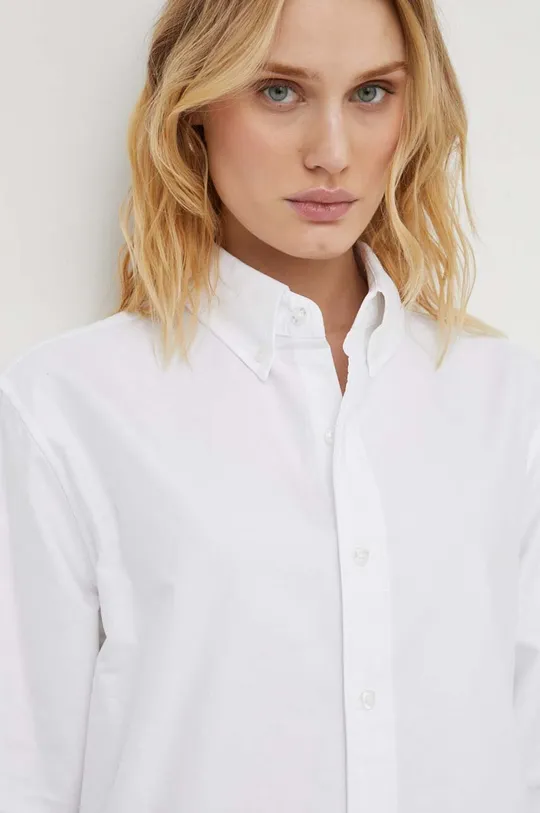 λευκό Βαμβακερό πουκάμισο Mercer Amsterdam